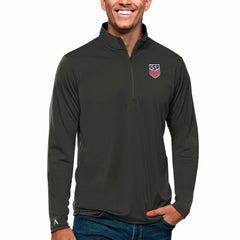 USMNT Antigua Tribute Quarter-Zip Pullover Top for sale - Charcoal