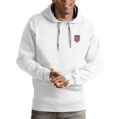 USMNT Antigua Victory Pullover Hoodie for sale - White