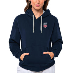USWNT Antigua Women's Victory Pullover Hoodie for sale - Navy