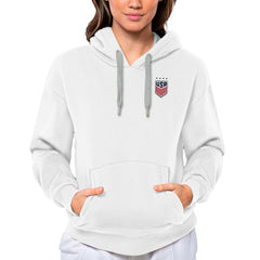 USWNT Antigua Women's Victory Pullover Hoodie on sale - White