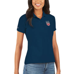 USWNT Antigua Women's Legacy Pique Polo on sale - Navy