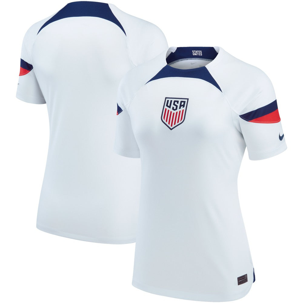 USMNT Women's 2022/23 Home Breathe Stadium Replica Blank Jersey for sale - White