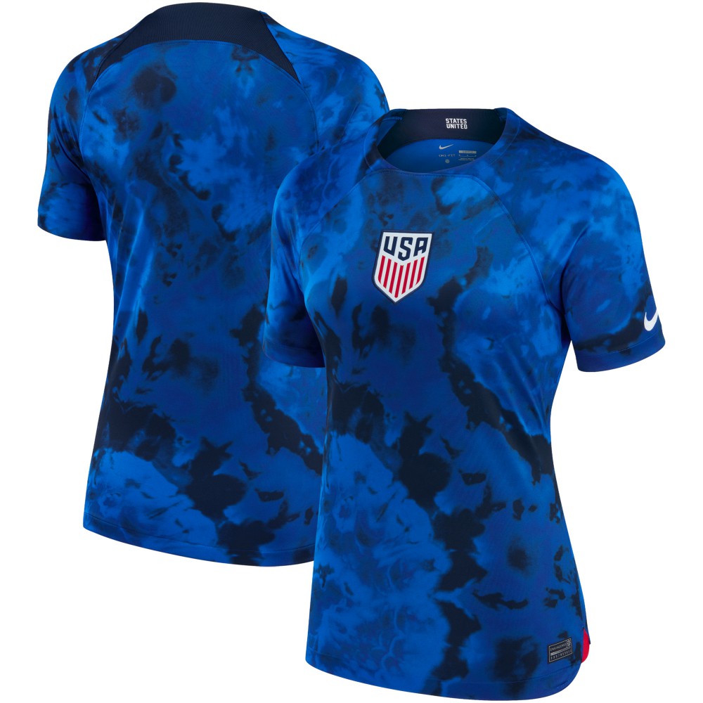 USMNT Women's 2022/23 Away Breathe Stadium Replica Blank Jersey for sale - Blue