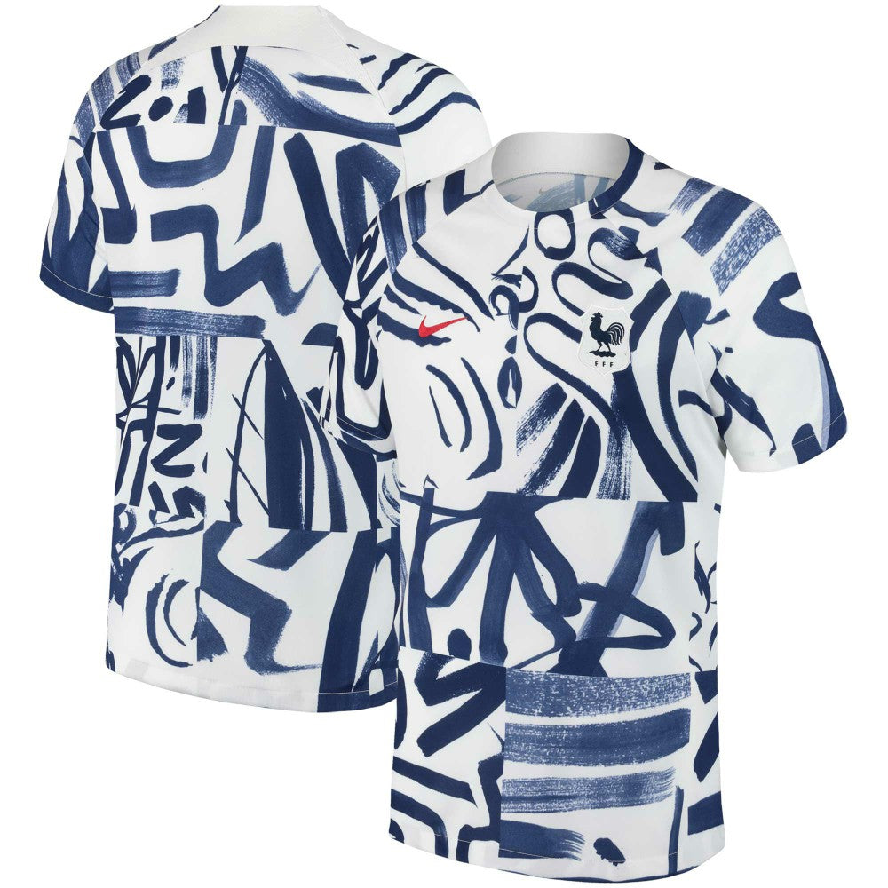 France Women's National Team 2023 Academy Pro Pre-Match Top for sale - White