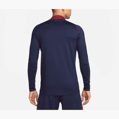 Paris Saint-Germain 2023/24 Strike Drill Performance Raglan Quarter-Zip Long Sleeve Top on sale - Navy