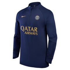 Paris Saint-Germain 2023/24 Strike Drill Raglan Quarter-Zip Top on sale - Navy