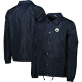 Manchester City Coaches Full-Snap Jacket Discount - Navy