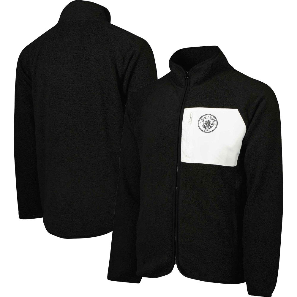 Manchester City Pile Raglan Full-Zip Jacket Discount - Black