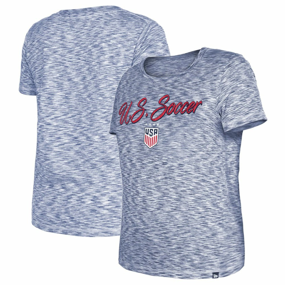USWNT 5th & Ocean by New Era Women's Active Space Dye Jersey T-Shirt on sale - Navy