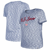 USWNT 5th & Ocean by New Era Women's Active Space Dye Jersey T-Shirt on sale - Navy