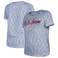 USWNT 5th & Ocean by New Era Women's Active Space Dye Jersey T-Shirt on sale - Navy