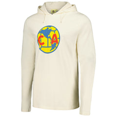 Club America Long Sleeve Hoodie T-Shirt Discount - Cream