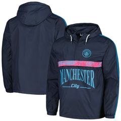 Manchester City Anorak Hoodie Half-Zip Jacket Discount - Navy
