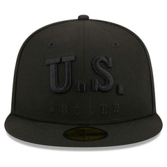 USMNT New Era Text 59FIFTY Fitted Hat for sale - Black