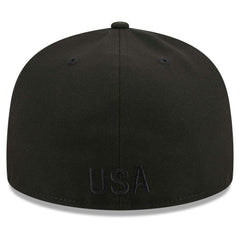 USMNT New Era Text 59FIFTY Fitted Hat for sale - Black