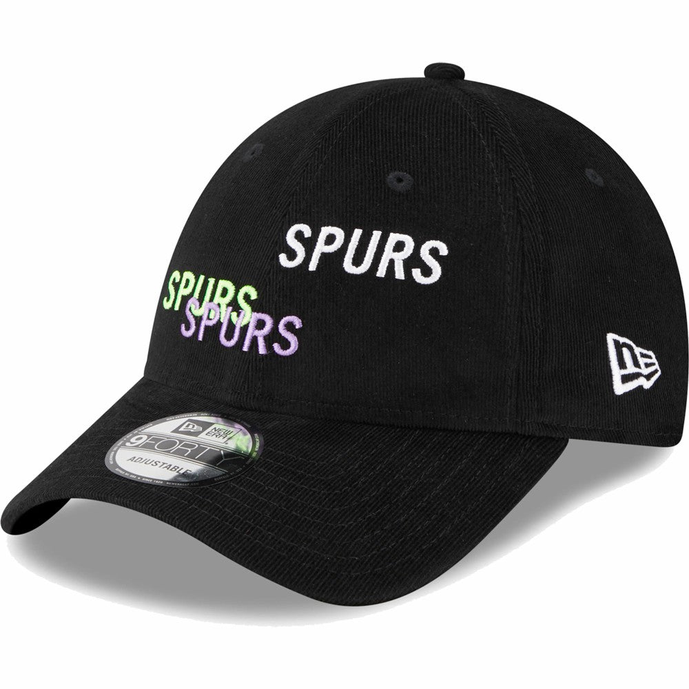 Tottenham Hotspur New Era Triple Wordmark 9FORTY Adjustable Hat Sale - Black