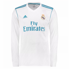 Retro Real Madrid Home Long Sleeve Jersey 2017/18