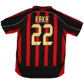 KAKA' #22 Retro AC Milan Home Jersey 2006/07