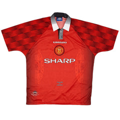 Beckham #10 Retro Manchester United Home Jersey 1996/98