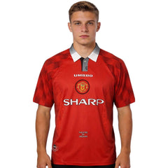 Beckham #10 Retro Manchester United Home Jersey 1996/98