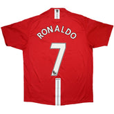 RONALDO #7 Retro Manchester United Home Jersey 2007/08