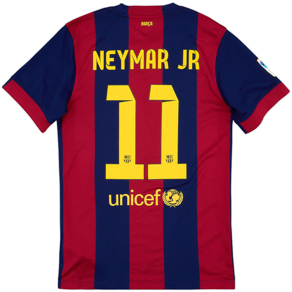 Neymar Jr #11 Retro Barcelona Home Jersey 2014/15
