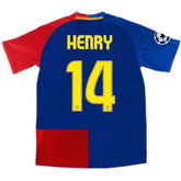 Henry #14 Retro Barcelona UCL Final Home Jersey 2008/09