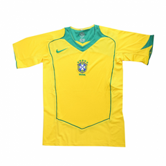 Ronaldo #9 Retro Brazil Home Jersey 2004