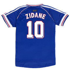 Zidane #10 Retro France Home Jersey World Cup 1998