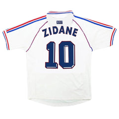 Zidane #10 Retro France Away Jersey World Cup 1998