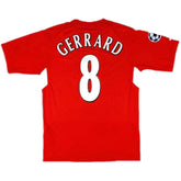Gerrard #8 Retro Liverpool UCL Final Home Jersey 2005
