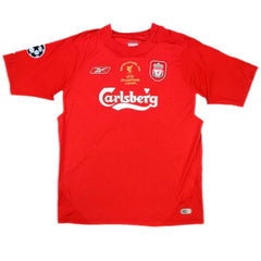 Gerrard #8 Retro Liverpool UCL Final Home Jersey 2005