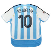 RIQUELME #10 Retro Argentina Home Jersey World Cup 2006