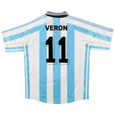 VERON #11 Retro Argentina Home Jersey World Cup 1998