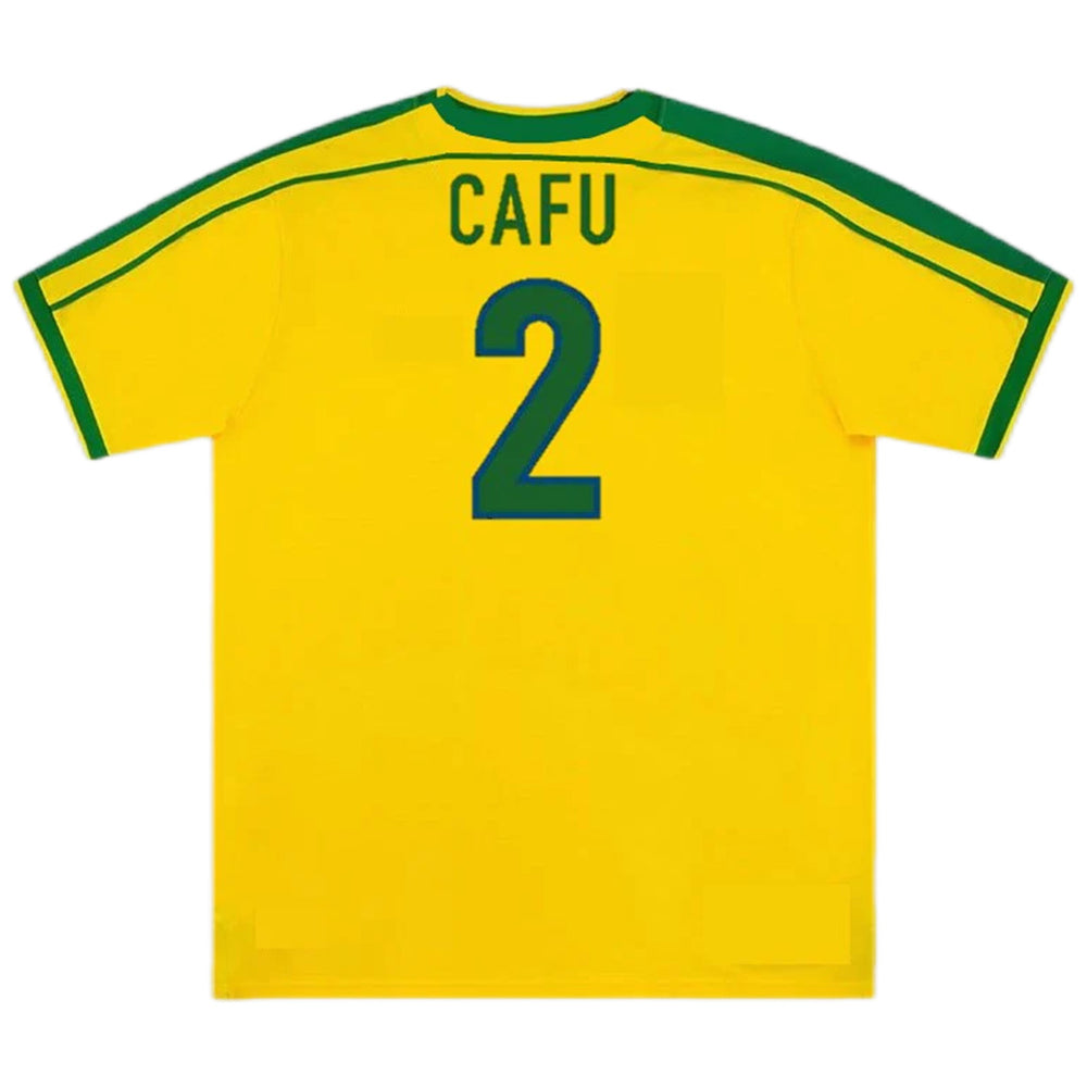 CAFU #2 Retro Brazil Home Jersey World Cup 1998