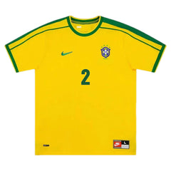 CAFU #2 Retro Brazil Home Jersey World Cup 1998