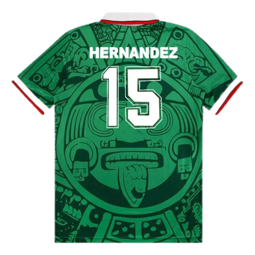HERNANDEZ #15 Retro Mexico Home Jersey World Cup 1998