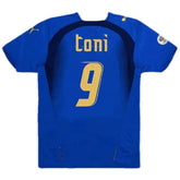 TONI #9 Retro Italy Home Jersey World Cup 2006