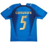 CANNAVARO #5 Retro Italy Home Jersey World Cup 2006