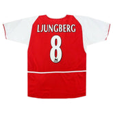 LJUNGBERG #8 Retro Arsenal Home Jersey 2002/04