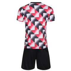 Customize Team Jersey Kit(Shirt+Short) Red & Black 728