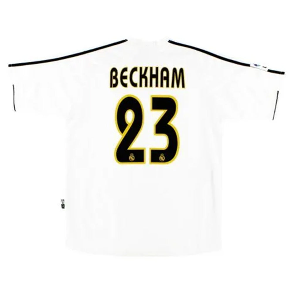 BECKHAM #23 Retro Real Madrid Home Jersey 2003/04