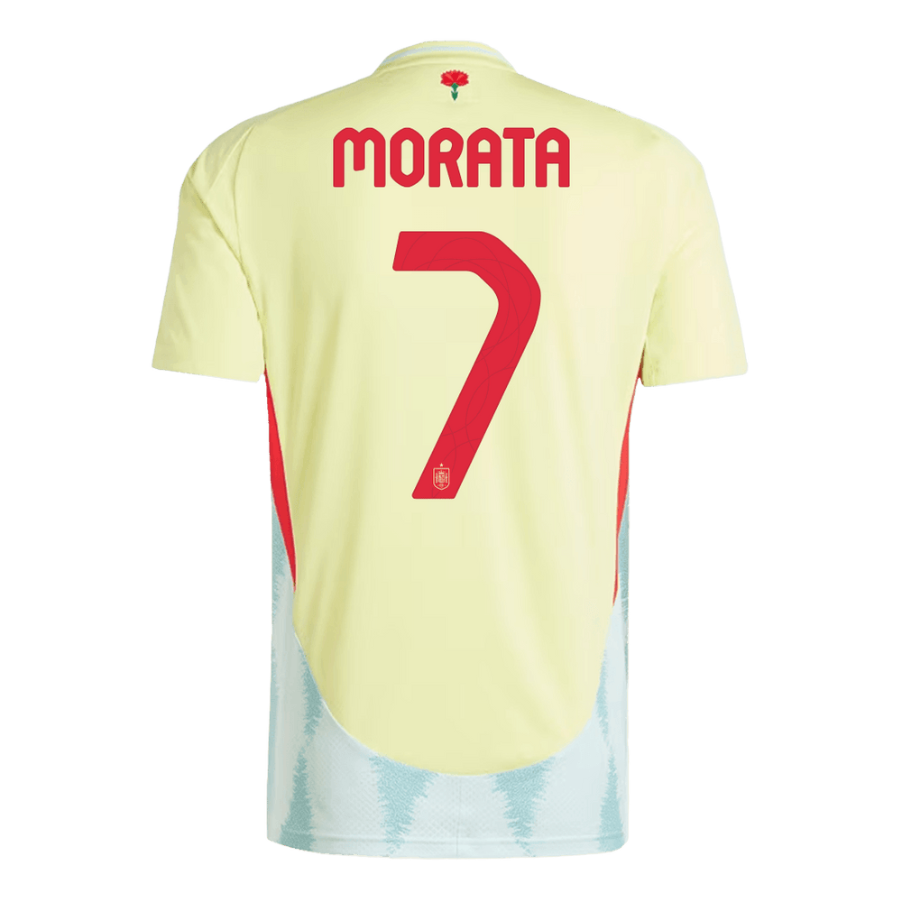 MORATA #7 Spain Away Jersey Euro