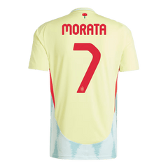 MORATA #7 Spain Away Jersey Euro