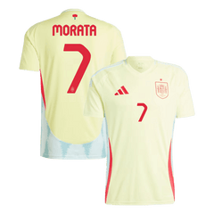 MORATA #7 Spain Away Jersey Euro