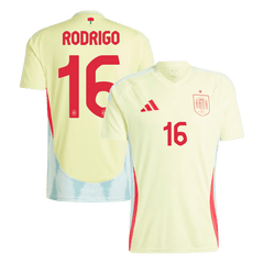 RODRIGO #16 Spain Away Jersey Euro