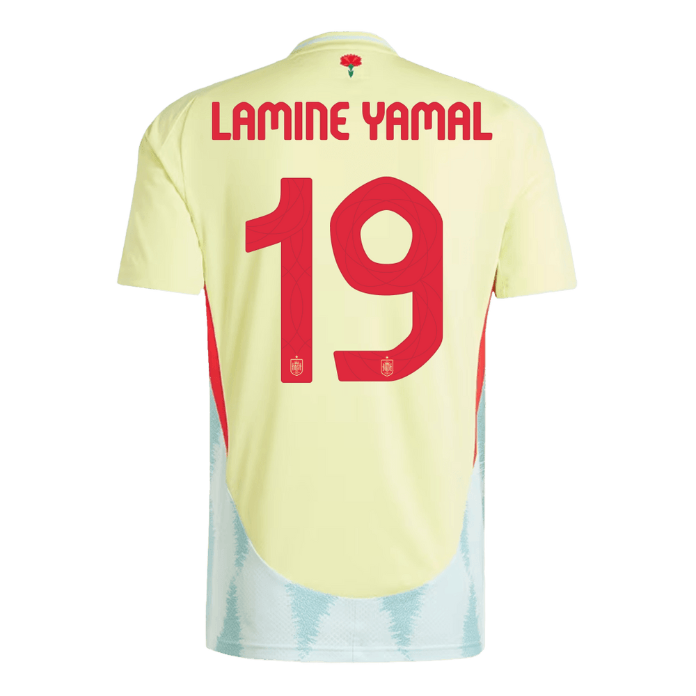 LAMINE YAMAL #19 Spain Away Jersey Euro