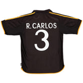 R.Carlos #3 Retro Real Madrid Away Jersey 1999/00