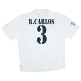 R.CARLOS #3 Retro Real Madrid Centenary Home Jersey 2002/03