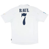 RAUL #7 Retro Real Madrid Centenary Home Jersey 2002/03
